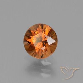 9,17 ctw natürlicher Mittelorange Zirkon, Runden, VVS