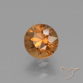 9,17 ctw natürlicher Mittelorange Zirkon, Runden, VVS-VS