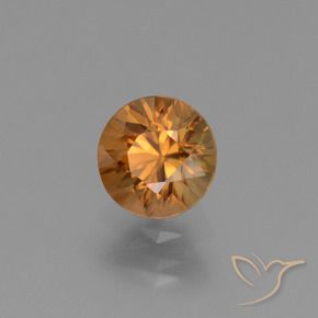 9,17 ctw natürlicher orange-braun Zirkon, Runden, VVS-VS