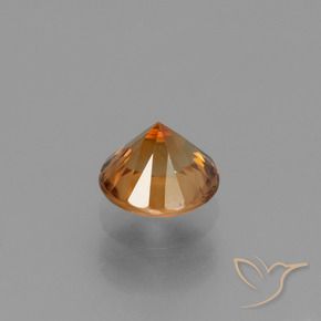 9,17 ctw natürlicher orange-braun Zirkon, Runden, VVS-VS
