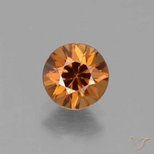 1.64ct Natürlicher tieforange Zirkon, Runden, VVS-VS