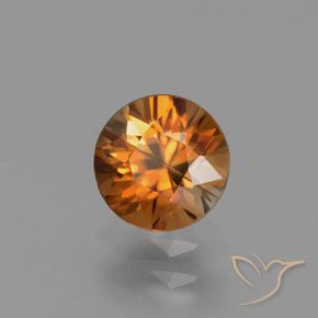 9,17 ctw natürlicher Mittelorange Zirkon, Runden, VVS-VS