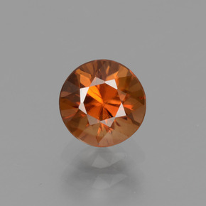 1,26 ctw natürlicher orangefarbener Zirkon, Rundschliff, VVS