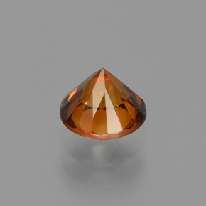 1,26 ctw natürlicher orangefarbener Zirkon, Rundschliff, VVS