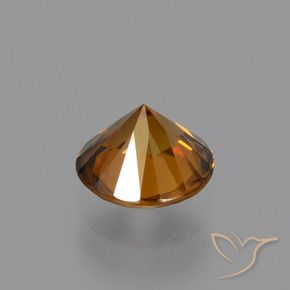 9,17 ctw natürlicher Mittelorange Zirkon, Runden, VVS-VS