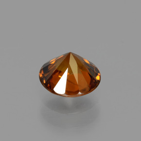 1,16 ctw natürlicher orangefarbener Zirkon, Rundschliff, VVS