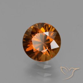 9,17 ctw natürlicher Mittelorange Zirkon, Runden, VVS-VS