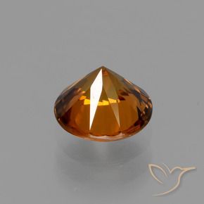 9,17 ctw natürlicher Mittelorange Zirkon, Runden, VVS-VS