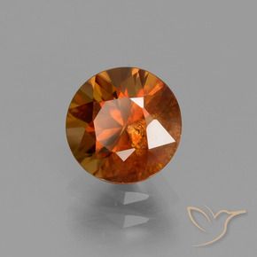 9,17 ctw natürlicher tieforange Zirkon, Runden, VS-SI