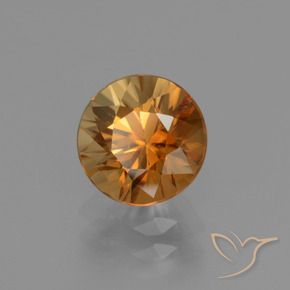 9,17 ctw natürlicher Mittelorange Zirkon, Runden, VVS