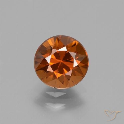 1.72ct Natürlicher Gelblich-orange Zirkon, Runden, VVS-VS