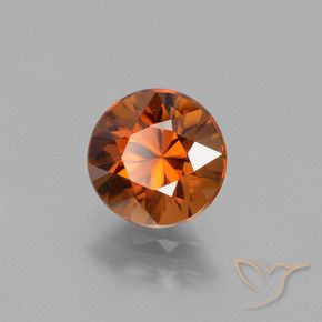 9,17 ctw natürlicher Gelblich-orange Zirkon, Runden, VVS-VS