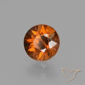 9,17 ctw natürlicher Amber Orange Zirkon, Runden, VVS-VS