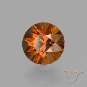 9,17 ctw natürlicher Dunkelorange Zirkon, Runden, VVS-VS