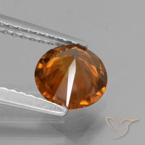9,17 ctw natürlicher Dunkelorange Zirkon, Runden, VVS-VS