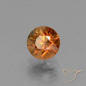 9,17 ctw natürlicher Gelblich-orange Zirkon, Runden, VVS-VS