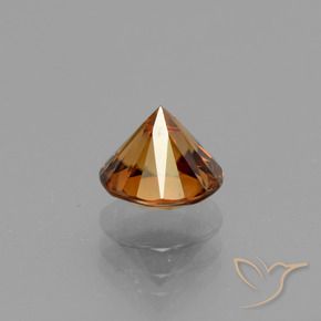 9,17 ctw natürlicher Gelblich-orange Zirkon, Runden, VVS-VS