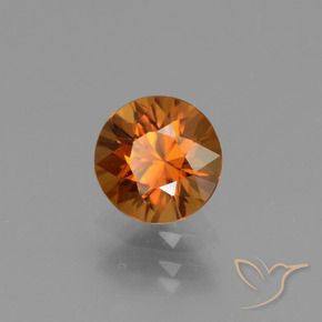 9,17 ctw natürlicher Mittelorange Zirkon, Runden, VVS-VS
