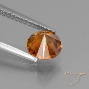 9,17 ctw natürlicher Mittelorange Zirkon, Runden, VVS-VS