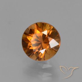 9,17 ctw natürlicher Mitteldunkles Orange Zirkon, Runden, VVS