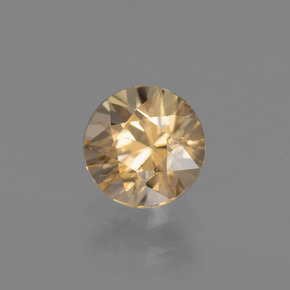 1,25 ctw natürlicher Gold Zirkon, Rundschliff, VVS