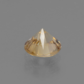 1,25 ctw natürlicher Gold Zirkon, Rundschliff, VVS