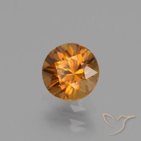9,17 ctw natürlicher orange-braun Zirkon, Runden, VVS-VS