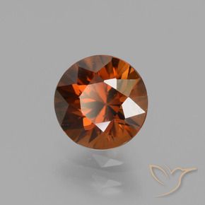 9,17 ctw natürlicher rötlich-orange Zirkon, Runden, VVS-VS