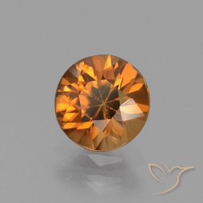 9,17 ctw natürlicher bräunlich-orange Zirkon, Runden, VS