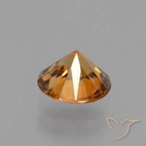 9,17 ctw natürlicher bräunlich-orange Zirkon, Runden, VS