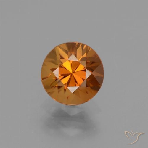 1.77ct Natürlicher bräunlich-orange Zirkon, Runden, VVS-VS