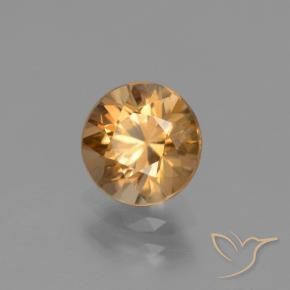 9,17 ctw natürlicher gold-braun Zirkon, Runden, VVS-VS
