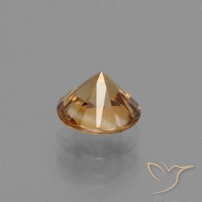 9,17 ctw natürlicher gold-braun Zirkon, Runden, VVS-VS
