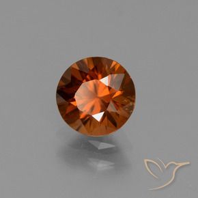 9,17 ctw natürlicher rötlich-orange Zirkon, Runden, VVS