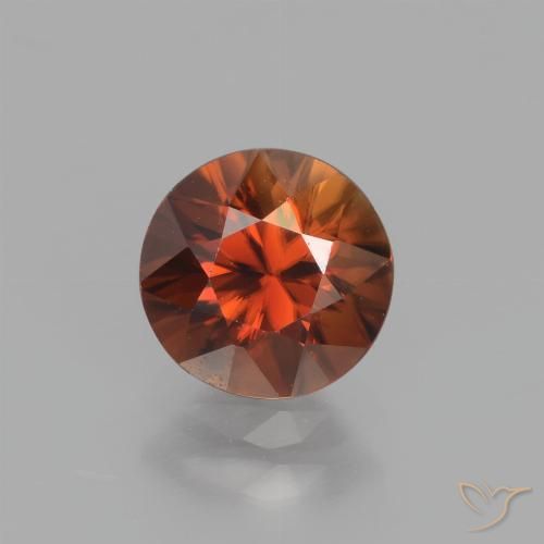 1.71ct Natürlicher Amber Orange Zirkon, Runden, VVS-VS