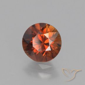 9,17 ctw natürlicher Amber Orange Zirkon, Runden, VVS-VS