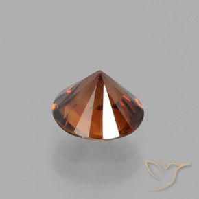 9,17 ctw natürlicher Amber Orange Zirkon, Runden, VVS-VS