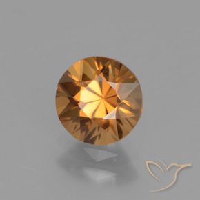 9,17 ctw natürlicher Mittelorange Zirkon, Runden, VVS