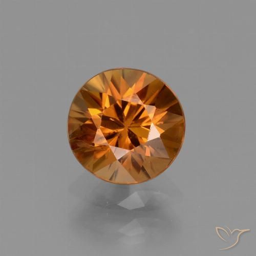 1.37ct Natürlicher Erde Orange Zirkon, Runden, VS