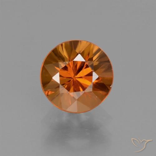 1.46ct Natürlicher Gelblich-orange Zirkon, Runden, VVS