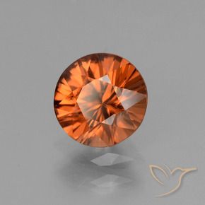 9,17 ctw natürlicher Amber Orange Zirkon, Runden, VS
