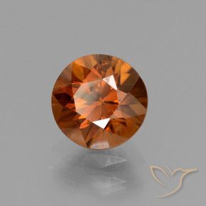 9,17 ctw natürlicher rötlich-orange Zirkon, Runden, VS