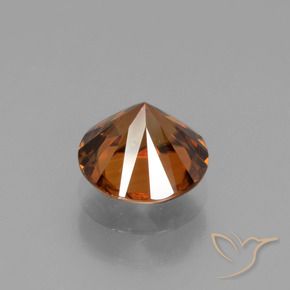 9,17 ctw natürlicher Mittelorange Zirkon, Runden, VVS