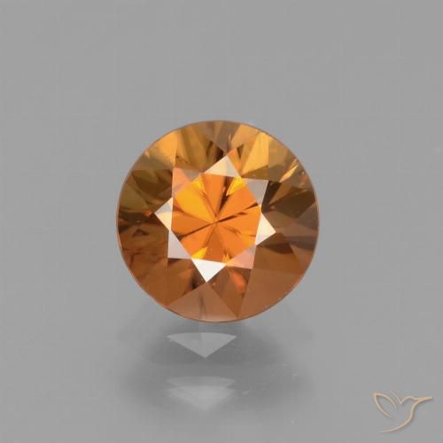 1.63ct Natürlicher tieforange Zirkon, Runden, VS