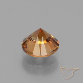 9,17 ctw natürlicher tieforange Zirkon, Runden, VS