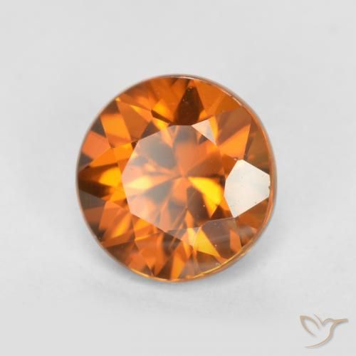 9,17 ctw natürlicher Dunkelorange Zirkon, Runden, VS