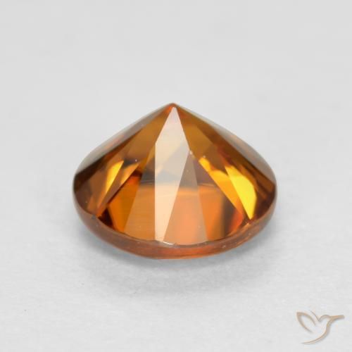 9,17 ctw natürlicher Dunkelorange Zirkon, Runden, VS