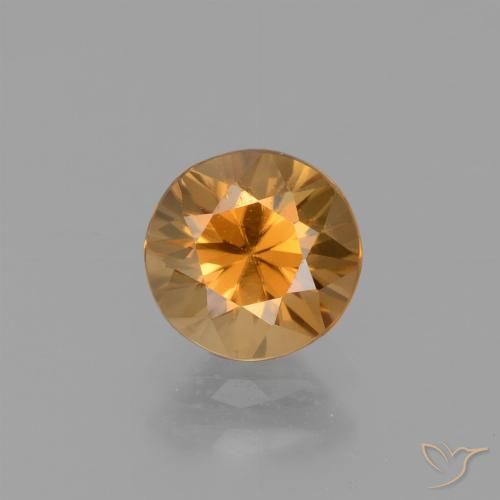 1,53 ctw natürlicher goldener Zirkon, Rundschliff, VVS