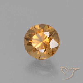 1,53 ctw natürlicher goldener Zirkon, Rundschliff, VVS