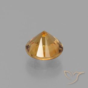 1,53 ctw natürlicher goldener Zirkon, Rundschliff, VVS